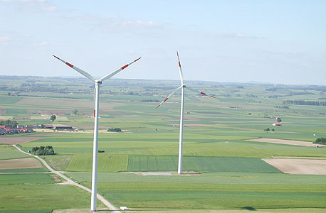 חוות טורבינות רוח בגרמניה שבה השקיע בנק GLS כ-35 מיליון יורו