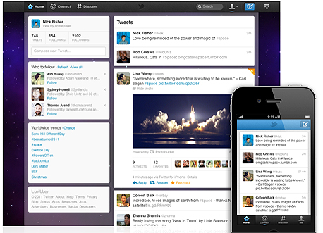 טוויטר מתקרבת לפייסבוק, בוחנת עיצוב חדש