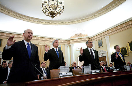2010. ראשי ארבעת הבנקים הגדולים בארצות הברית מעידים בפני ועדת החקירה הממשלתית לנושא המשבר הפיננסי