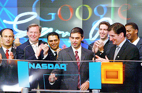 הנפקת גוגל בבורסה ב-2004, צילום: בלומברג