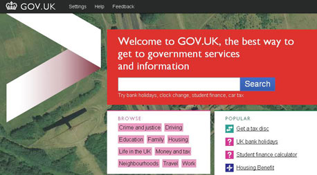 האתר החדש של ממשלת בריטניה