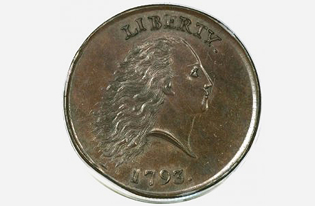 מטבע של סנט אחד. הוטבע ב-1793