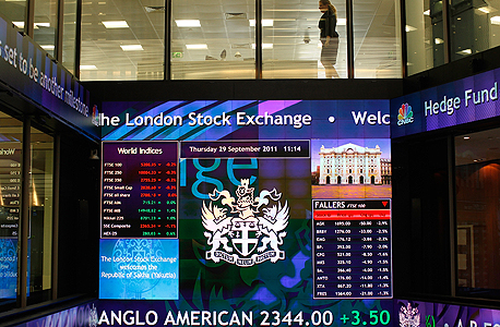 הבורסה בלונדון, צילום: בלומברג 