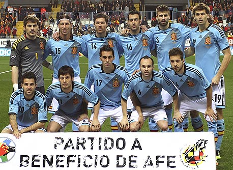 יורו 2012: שחקני נבחרת ספרד יקבלו 300 אלף יורו במקרה של זכייה 