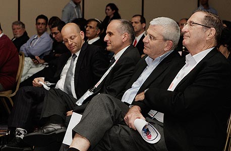 מימין לשמאל: דן פרופר, אלי יונס, דוד ברוך וקובי הבר , צילום: מיקי אלון
