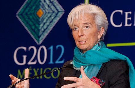 ראש קרן המטבע הבינלאומית, כריסטין לגארד , צילום: בלומברג