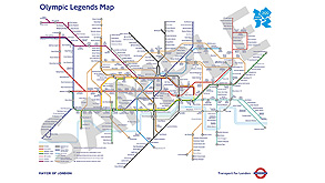 מפת הטיוב של לונדון. יש גם תחנת לברון ג'יימס