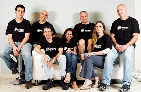 צוות הבכירים של Waze, צילום: תומי הרפז