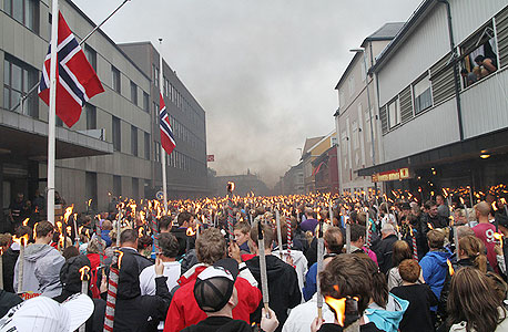  צילום הפגנה של תנועת אוקיופיי שבנורבגיה, תומאס ראפה