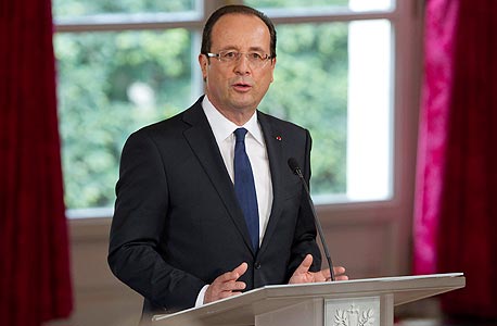 נשיא צרפת פרנסואה הולנד. מעוניין בסימנס, צילום: אי פי אי