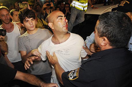  עימותים מול השוטרים, צילום: ירון ברנר, ynet