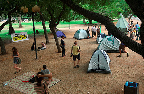 האוהלים החדשים בגן וולקובסקי