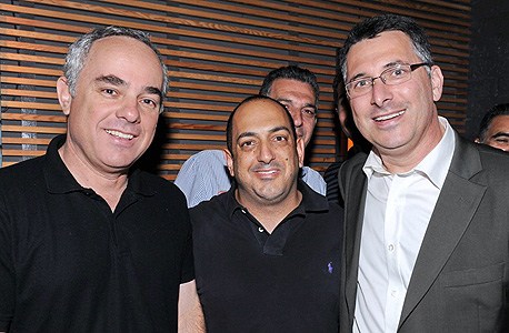 גדעון סער, דוד שרן ויובל שטייניץ, צילום: ישראל הררי