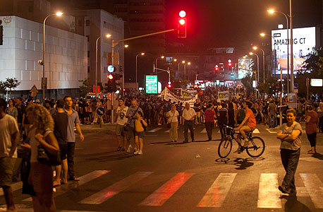 הפגנה מחאה רחוב קפלן, צילום: ענר גרין