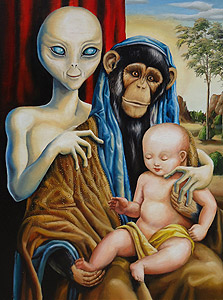 לוס אנג'לס: שדרת הגלריות. גלריה: Metamorphosis Gallery, אמן: Gary Soszyensky, היצירה: "The Link"