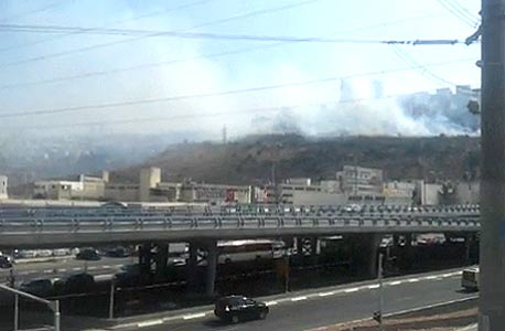 השריפה בחיפה. תושבים פונו