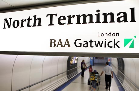 נמל התעופה גטוויק. ירידה של 2% בתנועת נוסעים באזור לונדון