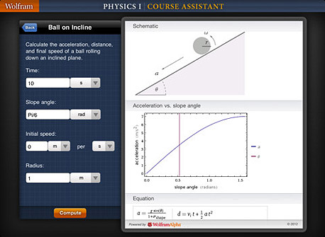 אפליקציית Wolfram Alpha Physics II לאייפד