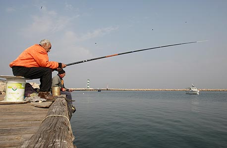 דייג, צילום: אלעד גרשגורן