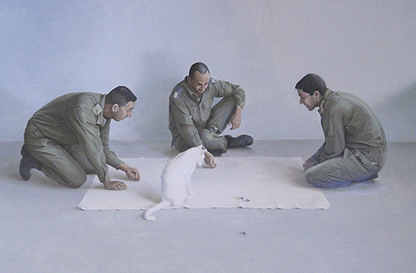 ציור של ארז אהרון. לכידת הווה מתמשך