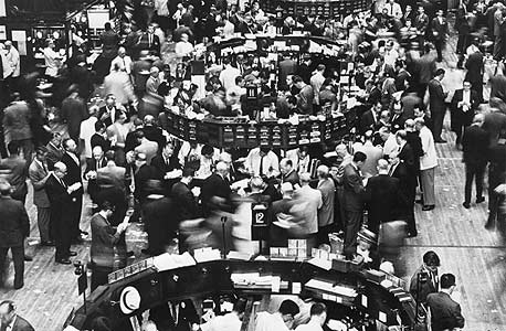 רצפת המסחר בבורסת ניו יורק בשנות השישים