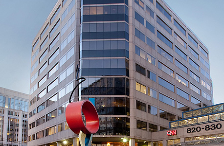 בניין CNN בוושינגטון. קרוב למחירי שוק המשרדים במרכז תל אביב