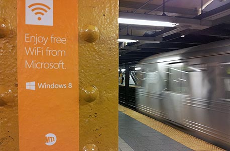 נקודות WiFi שפתחה מיקרוסופט ברכבת התחתית בניו יורק