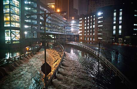  סופת ההוריקן סנדי בניו יורק, צילום: איי אף פי