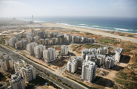 צילום אוויר של הגוש הגדול בתל אביב 