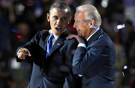 בחירות ארצות הברית ברק אובמה ג'ו ביידן, צילום: רויטרס