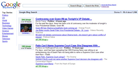 גוגל מאפשרת מעקב אחר &quot;נושאים חמים&quot; בבלוגים