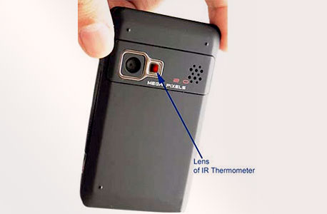הפטנט של חברת Fraden - חיישן אינפרה-אדום משולב במצלמה של טלפון חכם