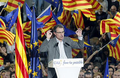 ראש ממשלת קטלוניה ארתור מאס. לא מפחד מווטו של מדריד, צילום: רויטרס