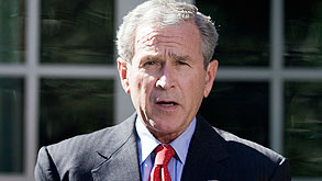 הנשיא בוש. מסייעים לשווקים להתאושש, צילום: בלומברג
