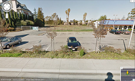 המגרש המיועד, מבט מהקרקע, צילום מסך: google map