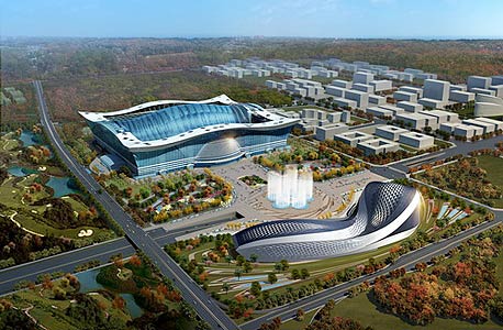 סין בונה את המבנה הגדול בעולם - פי 20 גדול מבניין האופרה בסידני