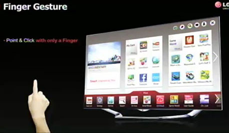 LG CES 2013 מסכים מסך טלוויזיה חכמה 