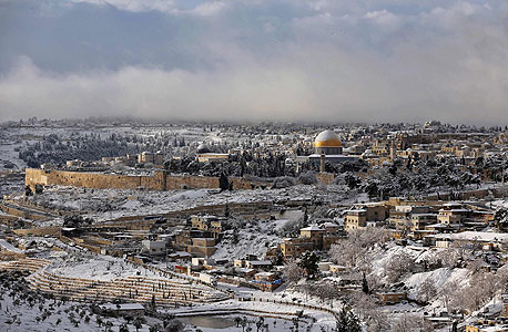 שלג בירושלים בשנה שעברה