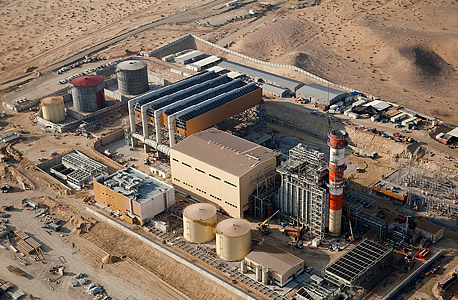 תחנת הכוח של OPC בנגב. החברה לישראל תסתפק בייצור 440 מגה־ואט, צילום: אלבטרוס צילומי אוויר