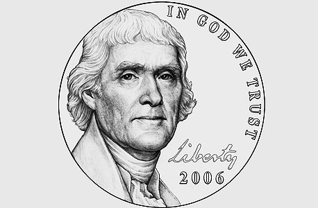 דמותו של תומאס ג'פרסון 