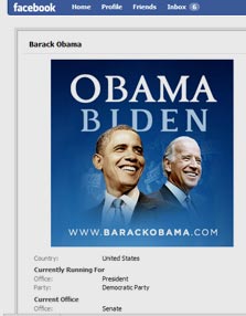כל המידע שם. דף פייסבוק של קמפיין אובמה-ביידן