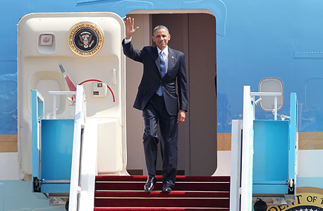 ברק אובמה בביקור בארץ, צילום: איי אף פי