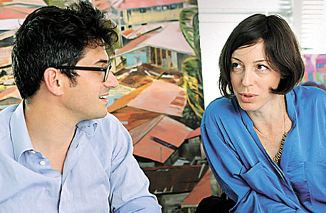 (מימין) איה שהם ויהושע סימון. שניים מהשופטים בתחרות