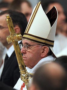האפיפיור פרנציסקוס, צילום: אי פי איי