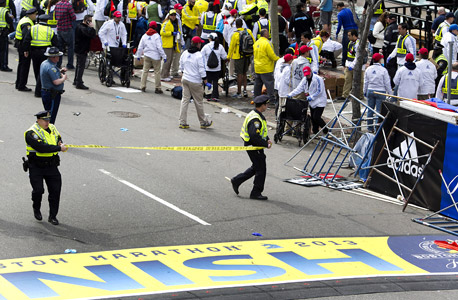 הפיגוע במרתון בוסטון, צילום: בלומברג