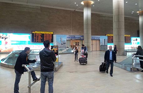 The arrival hall at Ben-Gurion Airport. Photo: David HaCohen