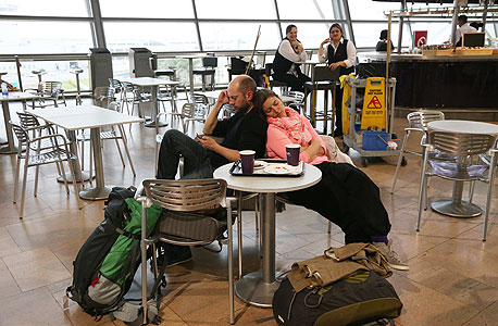 שביתת חברות התעופה הישראליות נתב"ג אפריל 2013, צילום: שאול גולן