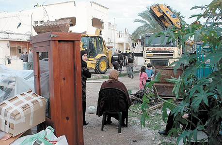 צילום של יהודית אילגי. הריסות של בתי פלסטינים