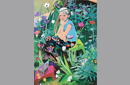 "אסתר בגינה" (יפו) של נטליה זורבוב, בביתן גלריה רוזנפלד, ביריד האמנות