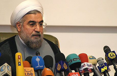 נשיא איראן חסן רוחאני. לפצות על הבור שהותיר אחמדינג'אד 